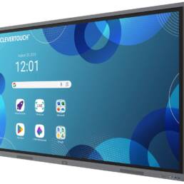 Clevertouch Pro 3 Interactive Display EDLA angled view 4K touchscreen panel