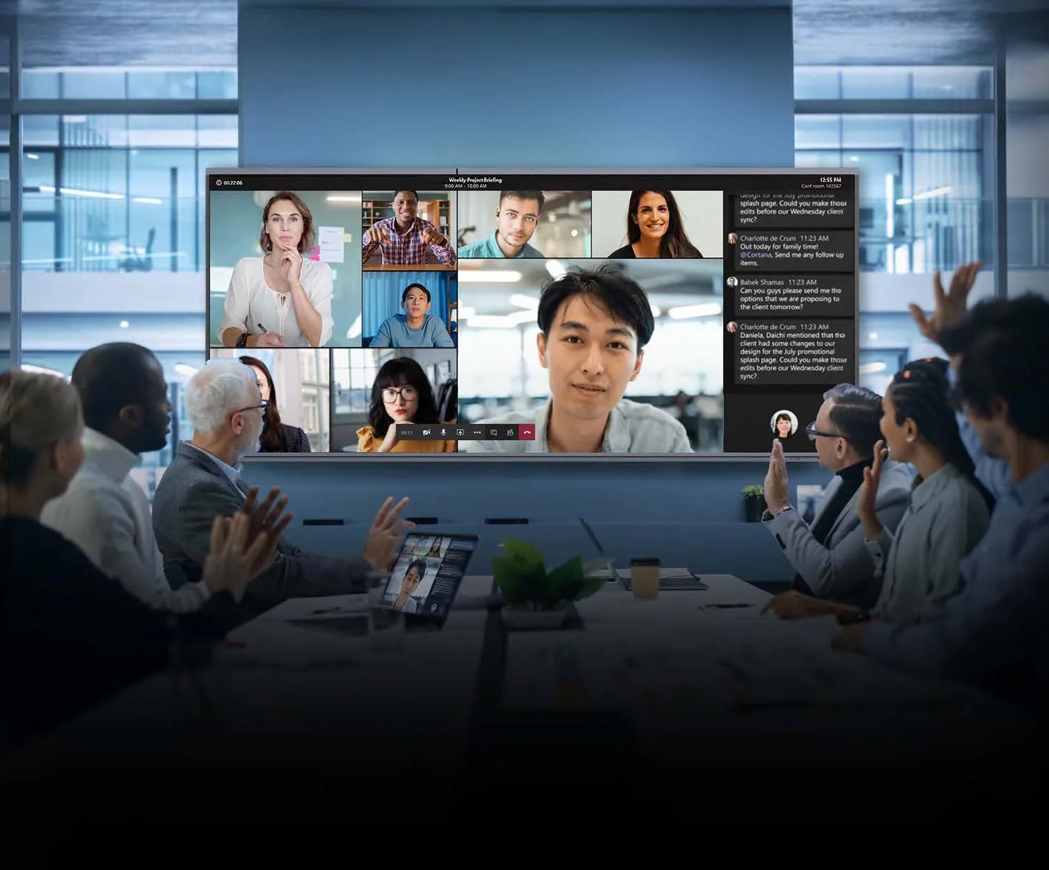 Panora Ultra-Wide Interactive Panel Boardroom Collaboration Panora ultra wide interactive panel boardroom meeting collaboration