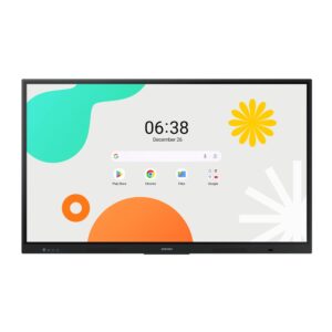 Samsung WA65F 65 inch interactive display 4K touchscreen front view