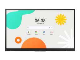 Samsung WA65F 65 inch interactive display 4K touchscreen front view