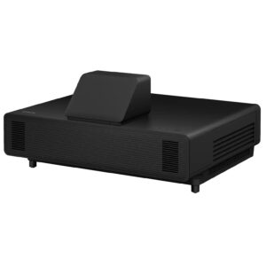 Epson EB-805F ultra short throw laser projector front view with compact design