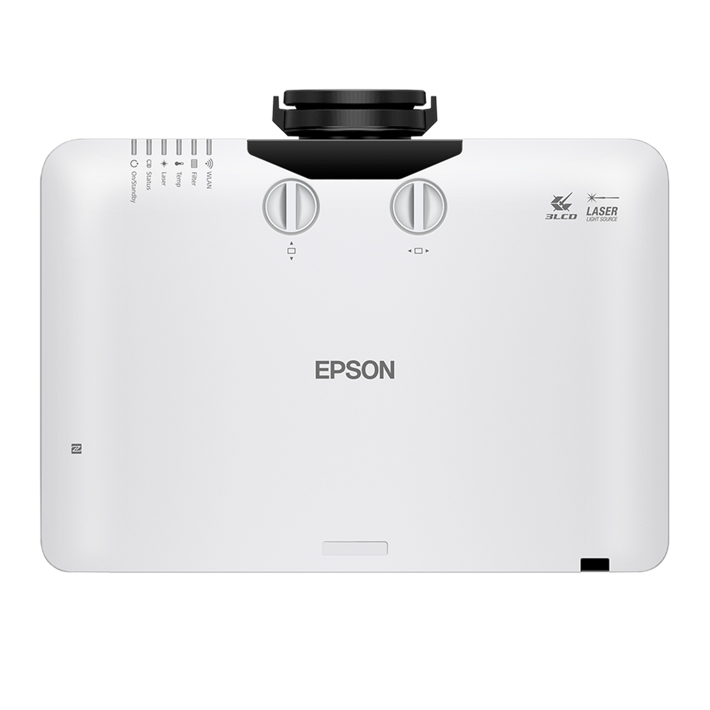 Epson EB-L790U Laser Projector Top View Top view Epson EB-L790U laser projector showing buttons and vents