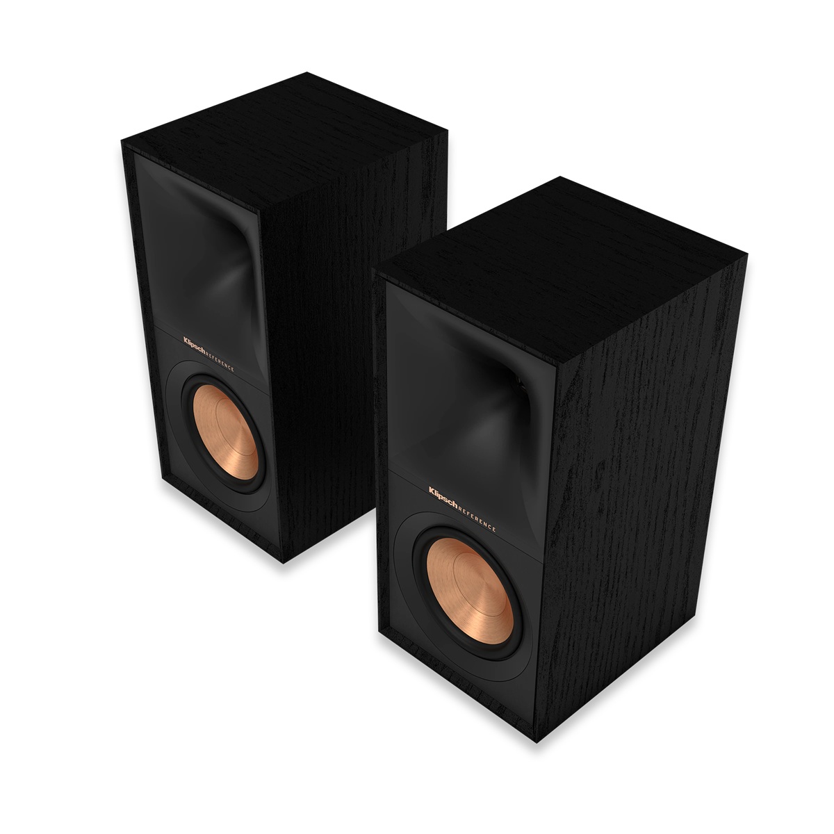 Klipsch R-50M front view without grille showing woofer and tweeter