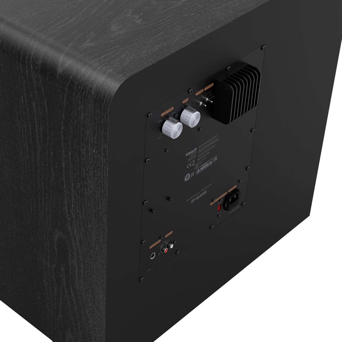 Klipsch RP-1600SW Subwoofer Rear Panel