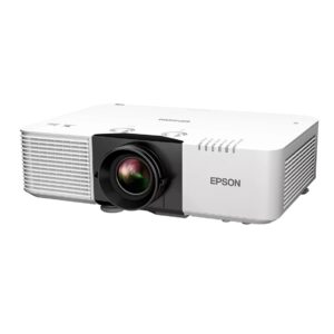 Epson EB-L690U laser projector front view showing compact professional design